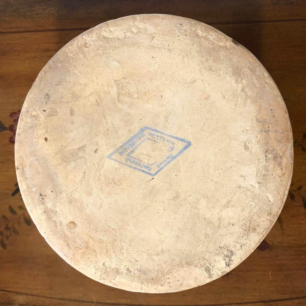 Antique stoneware crock - Pittsburg Pottery Diamond Brand 1 gallon - Picture 12 of 13